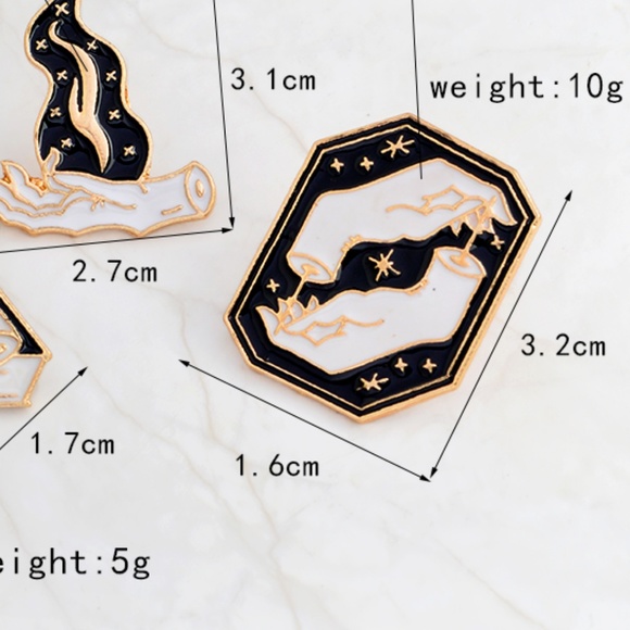 Magical Hands Bounding Witch Enamel Pins - Picture 8 of 8